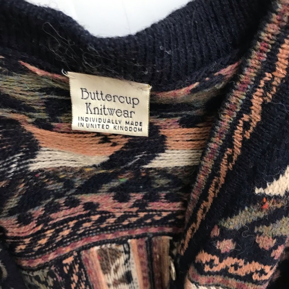 Vintage individually made British sweater coat - Picture 8 of 8